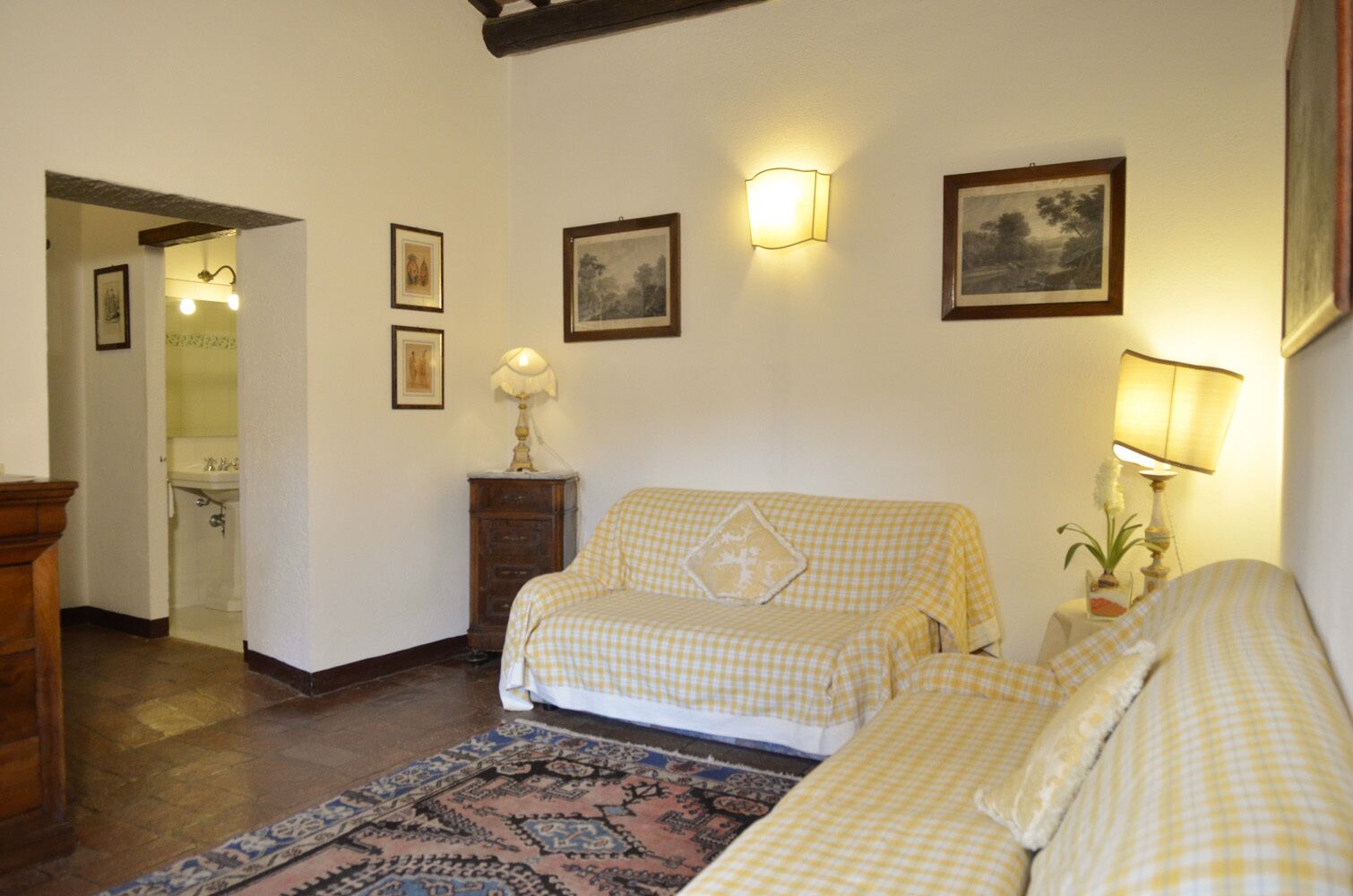 Senior Apartment, 2 Bedrooms | Living area | Flat-screen TV