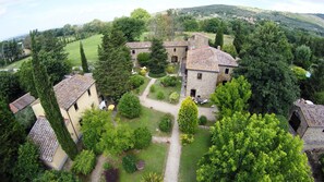 Aerial view - Residence Il Casale (Cortona)