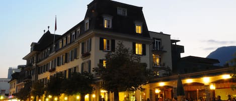 Front of property – evening/night