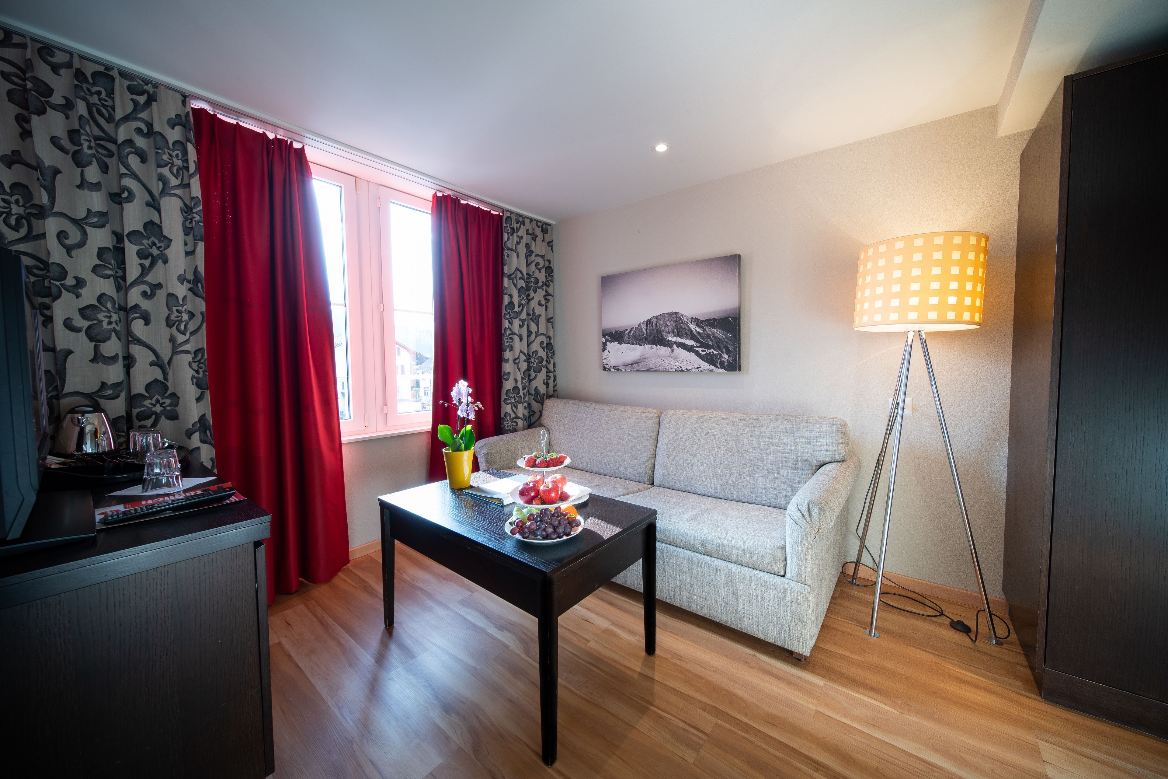 Junior Suite | Oppholdsområde | Flatskjerm-TV