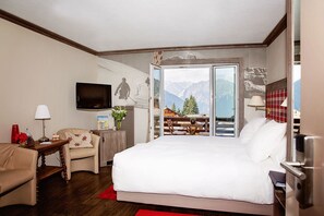 Zimmer (Panorama) | Bettwäsche aus ägyptischer Baumwolle, hochwertige Bettwaren, Minibar