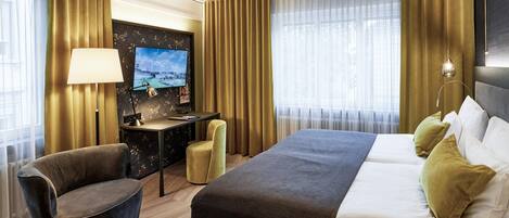 Ropa de cama hipoalergénica y minibar
