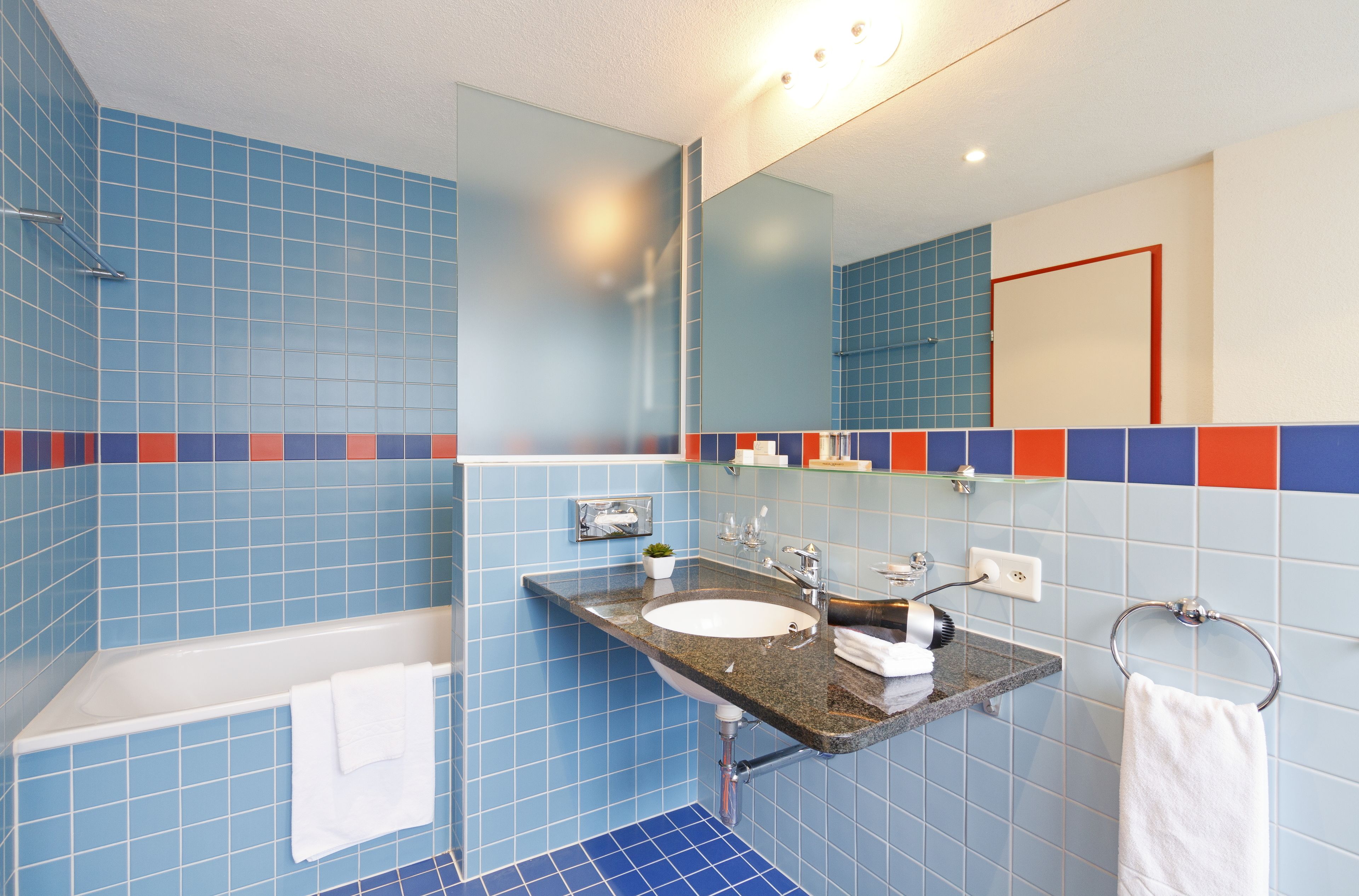 free toiletries, hair dryer, bathrobes, slippers