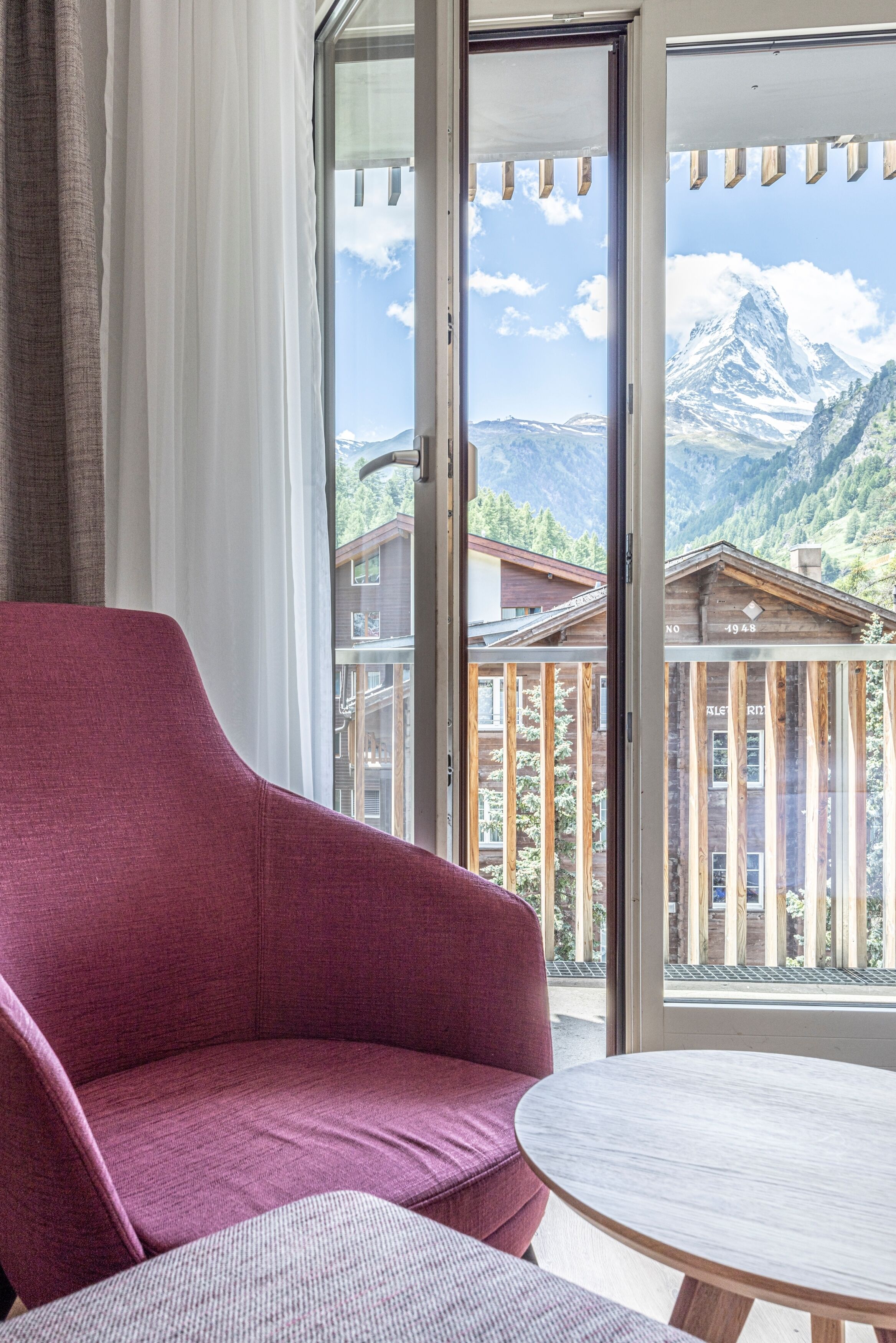double room, mountain view (matterhorn) | view from room