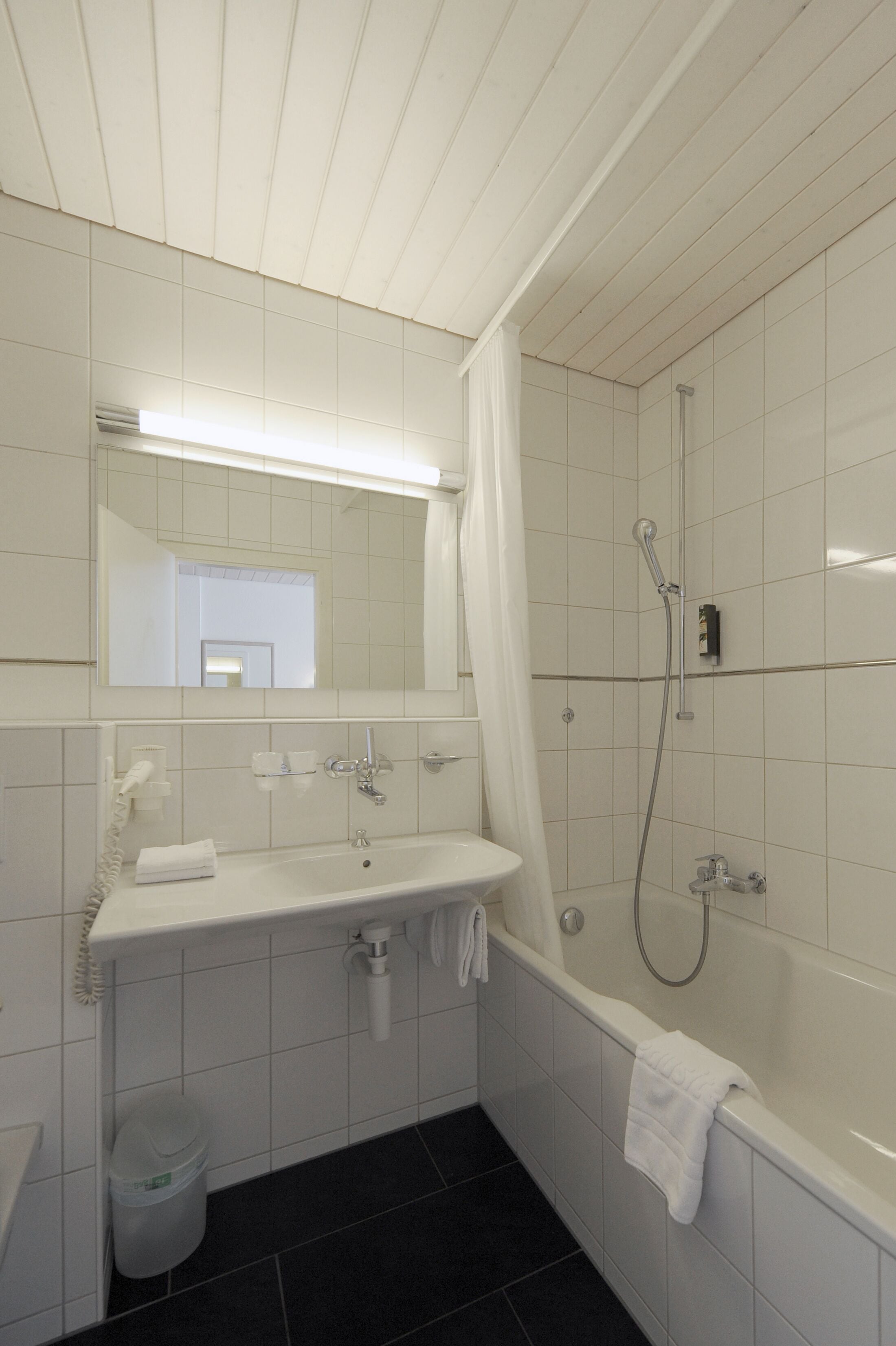 quadruple room | bathroom | hair dryer, towels