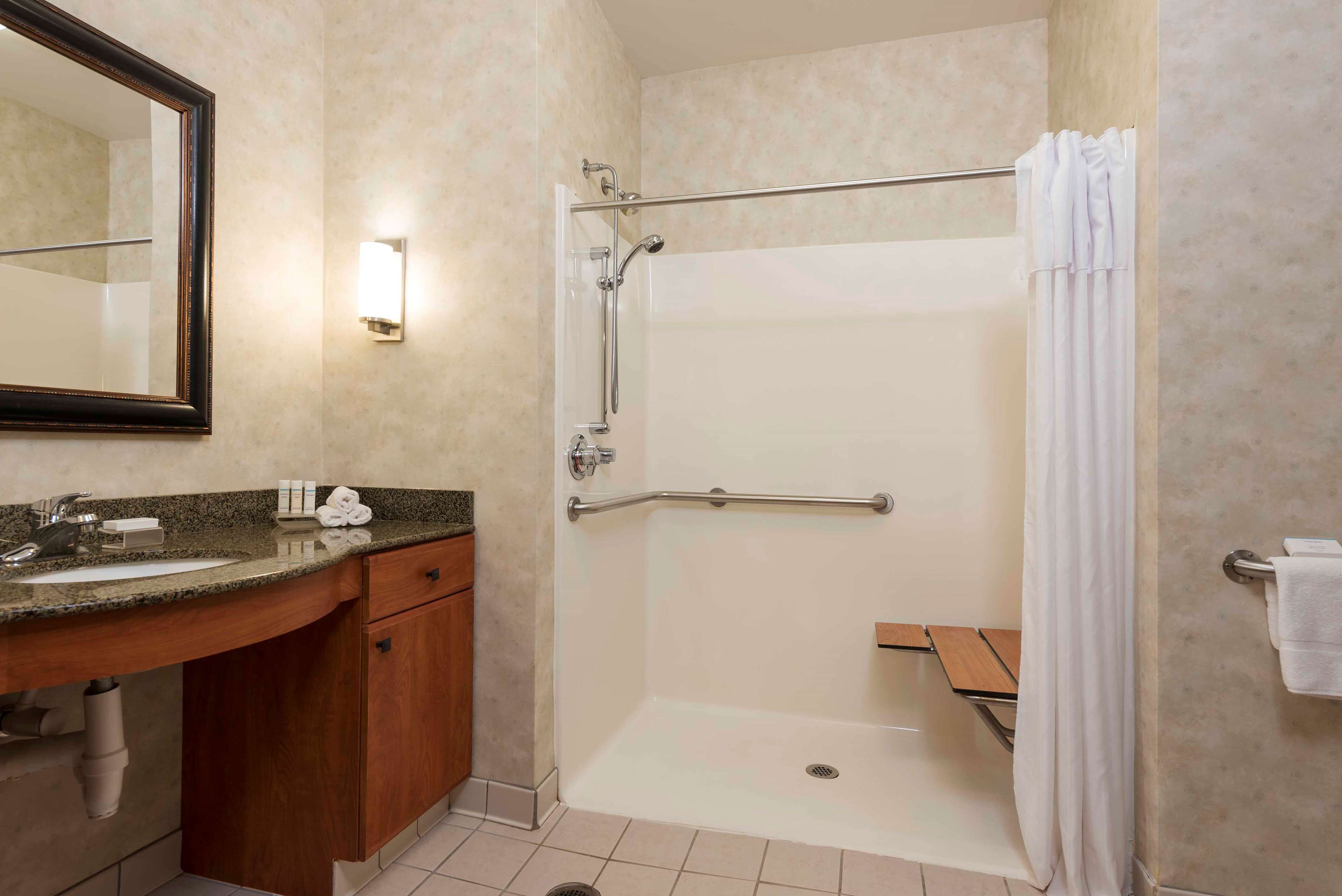suite, 2 queen beds, accessible, non smoking | bathroom shower