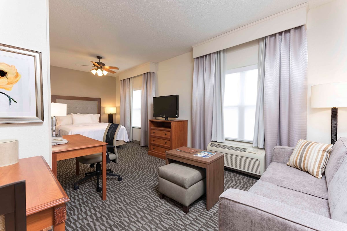 In-room safe, desk, laptop workspace, blackout drapes