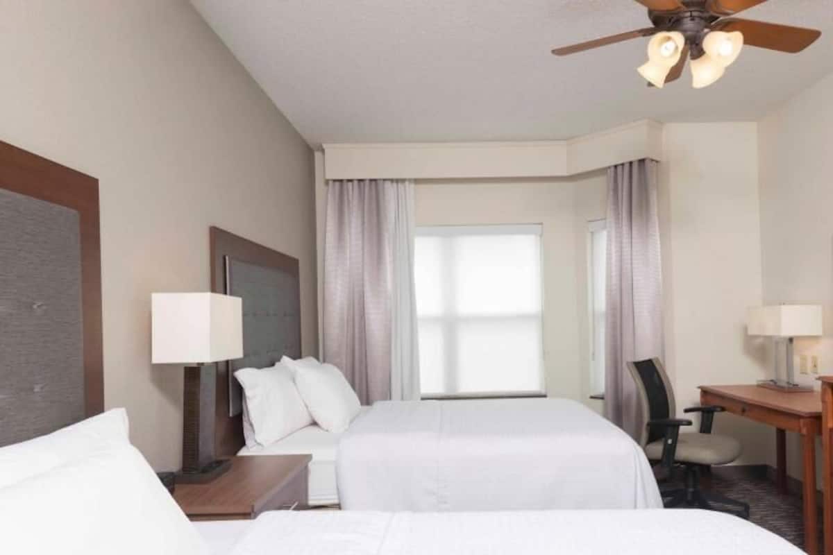In-room safe, desk, laptop workspace, blackout drapes