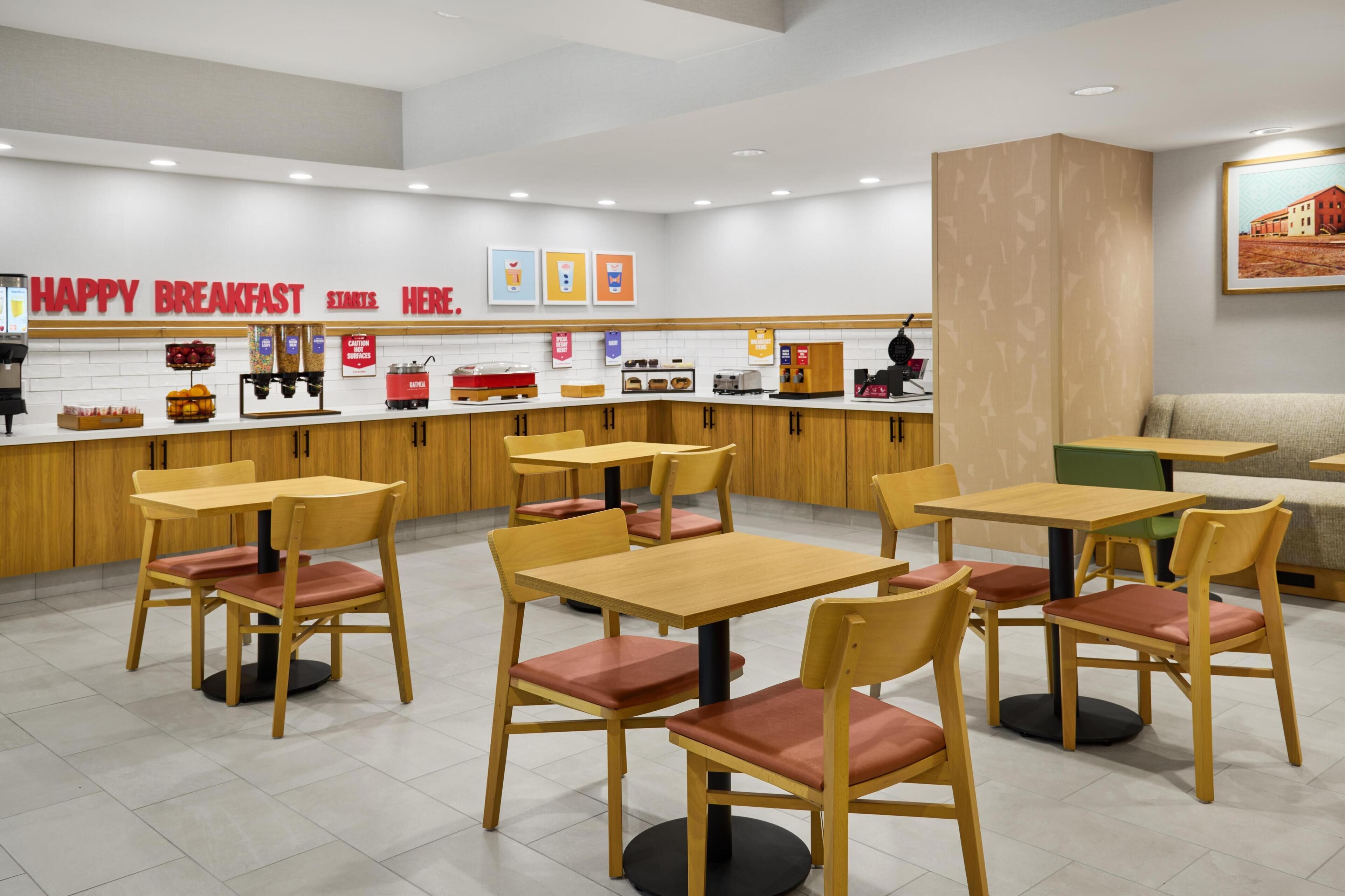 Free daily buffet breakfast 