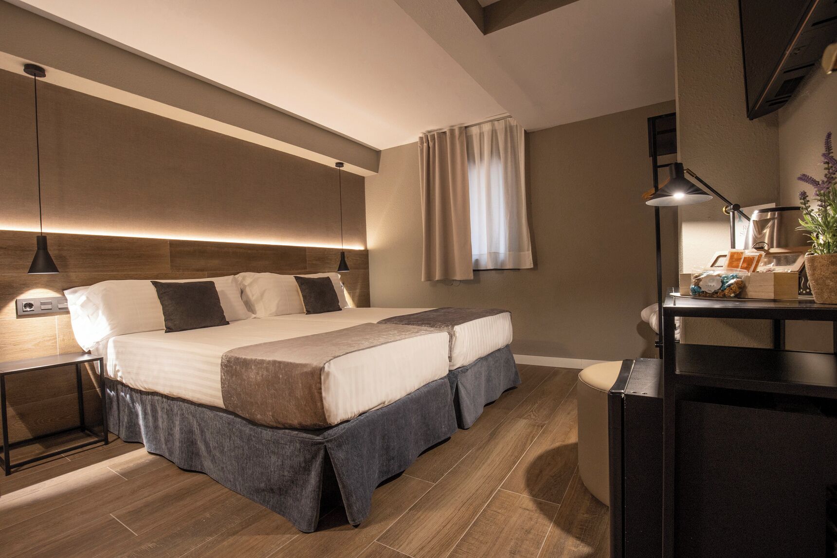 Minibar, in-room safe, desk, blackout curtains