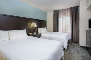 Suite, Multiple Beds, Kitchen | Premium bedding, desk, blackout drapes, iron/ironing board