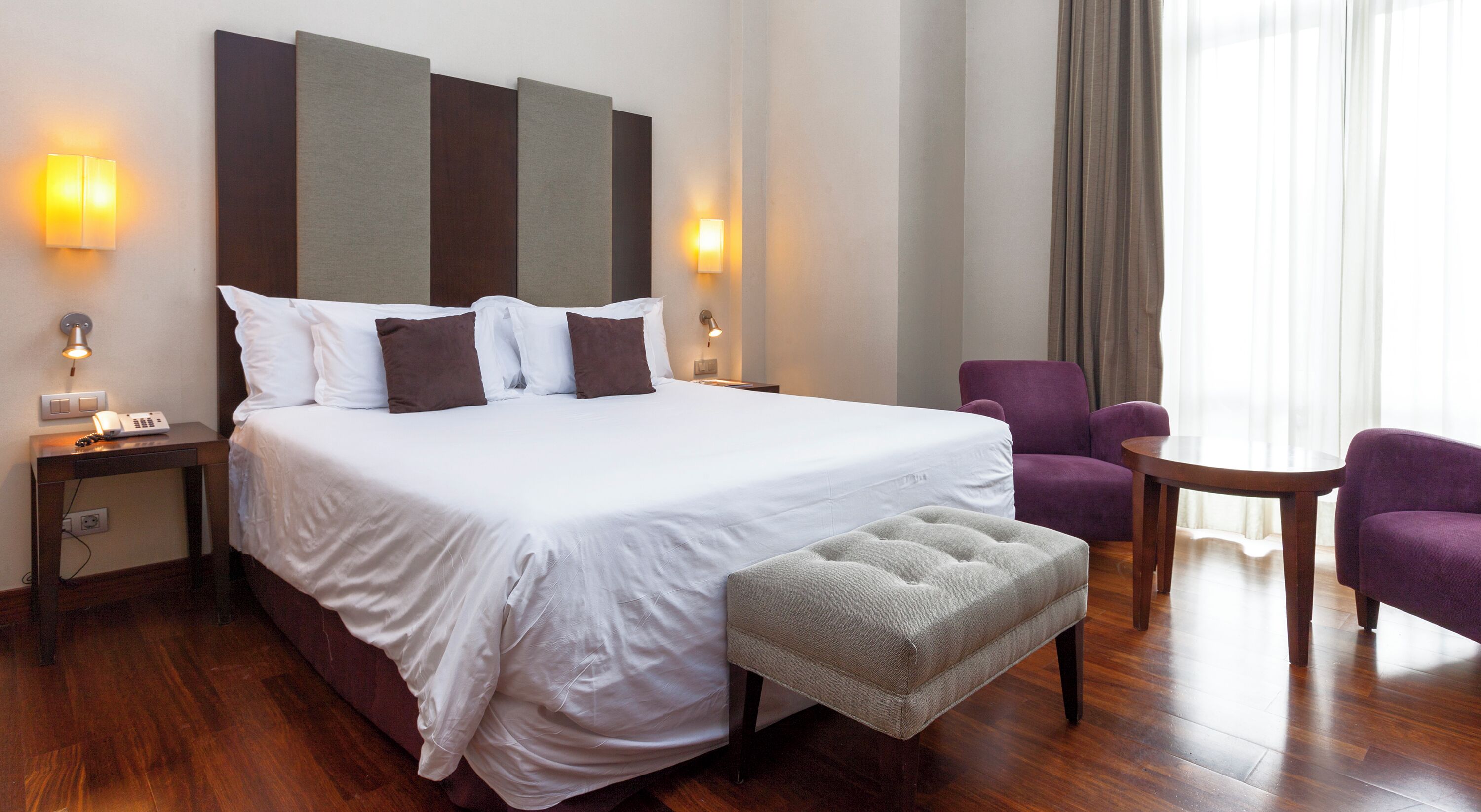 Minibar, in-room safe, desk, blackout curtains
