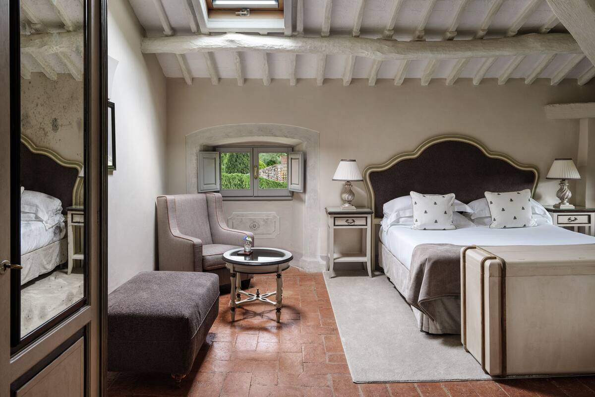 Attic Suite | Egyptian cotton sheets, premium bedding, down duvets, minibar