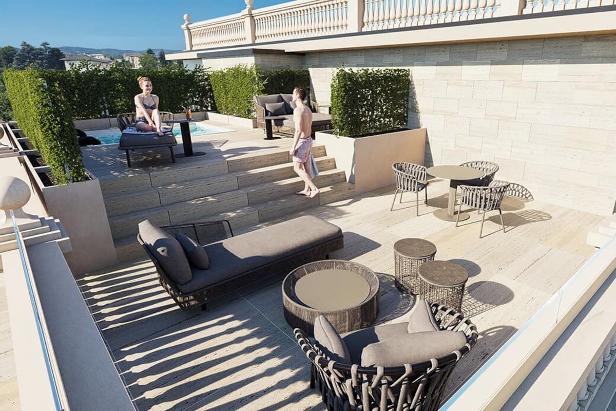 Junior Suite con piscinetta idromassaggio, con vista lago | Terrace/patio