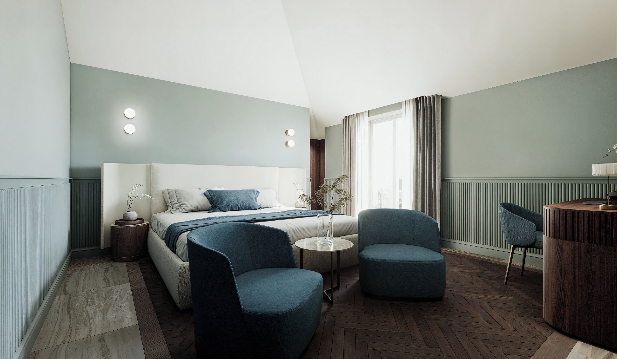 Doppia DELUXE, lato monte | ตู้นิรภัยในห้องพัก, ตกแต่งพิเศษโดยเฉพาะ, Wi-Fi ฟรี, ผ้าปูที่นอน