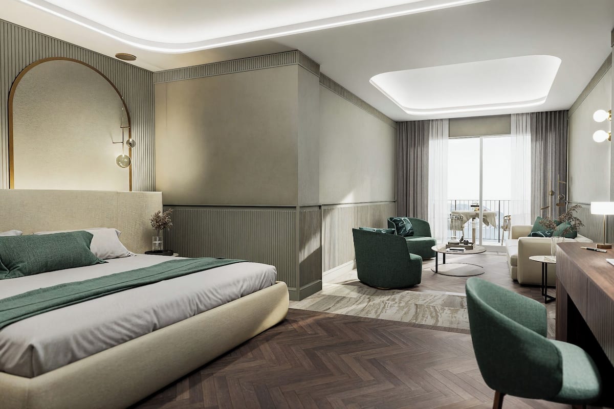 Family 3 - Camera Tripla Deluxe, con vista Parziale lago/ piscina | 1 bedroom, in-room safe, individually furnished, free WiFi