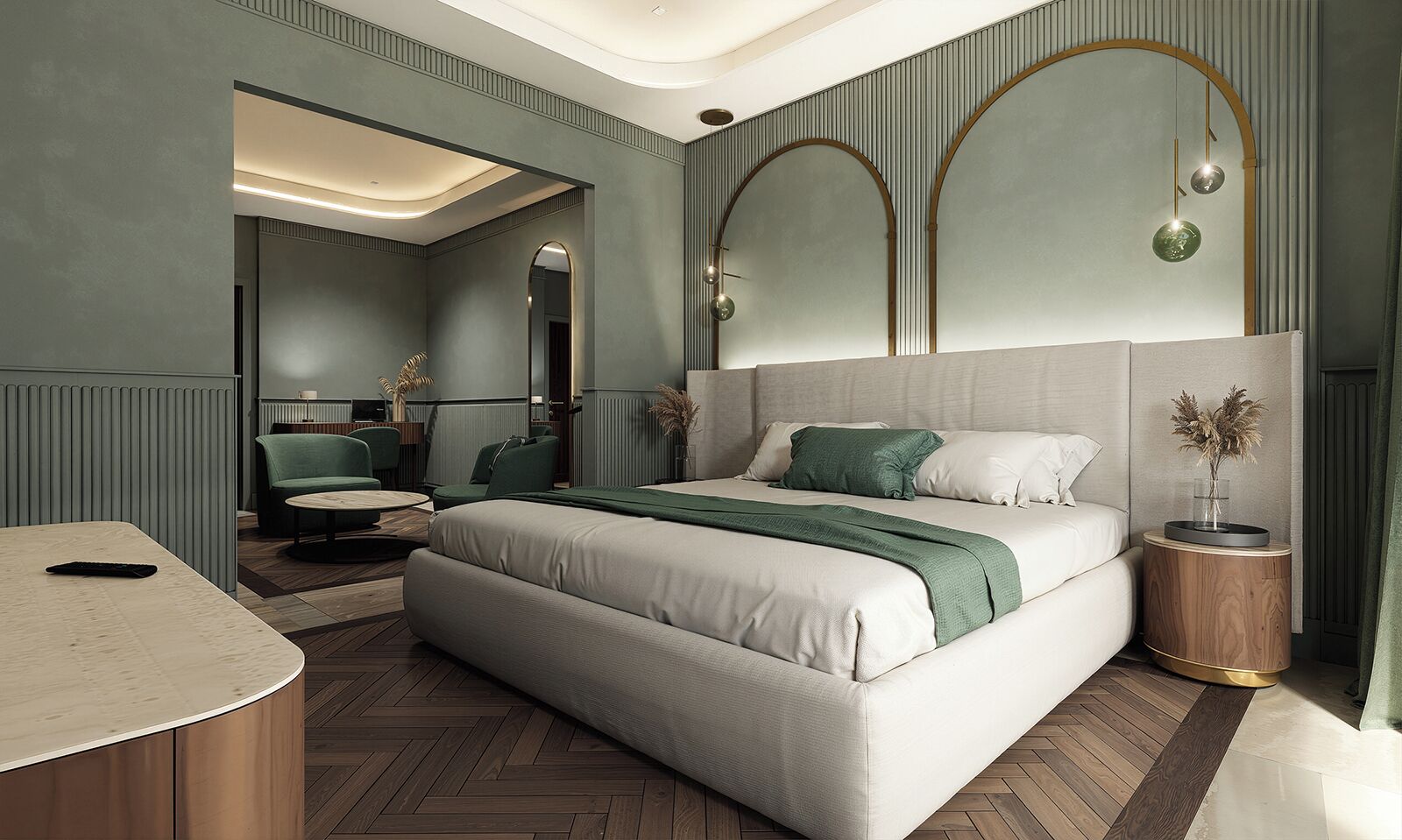 Doppia DELUXE, vista sulla piscina e laterale del lago, con terrazza | Coffres-forts dans les chambres, ameublement personnalisé, Wi-Fi gratuit