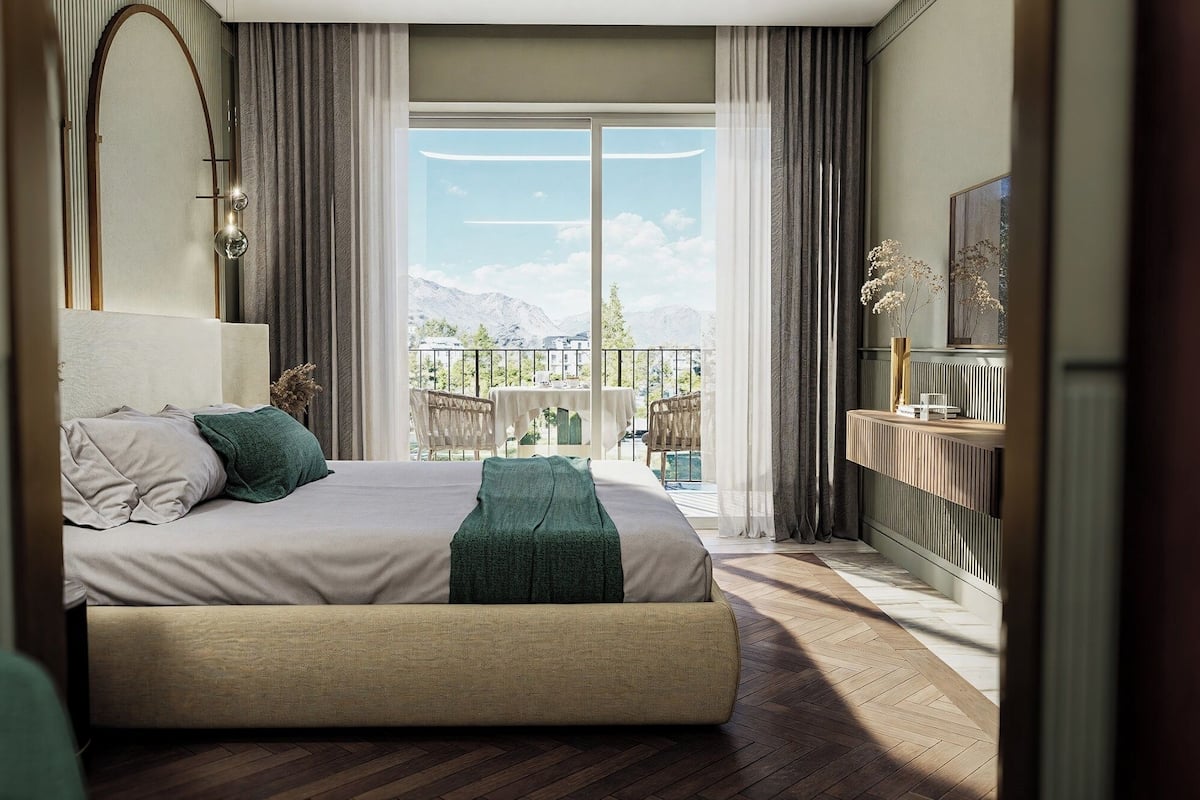 Doppia CLASSIC, vista sulla piscina e laterale del lago | セーフティボックス (室内)、客室ごとに異なるインテリア、WiFi (無料)、ベッドシーツ