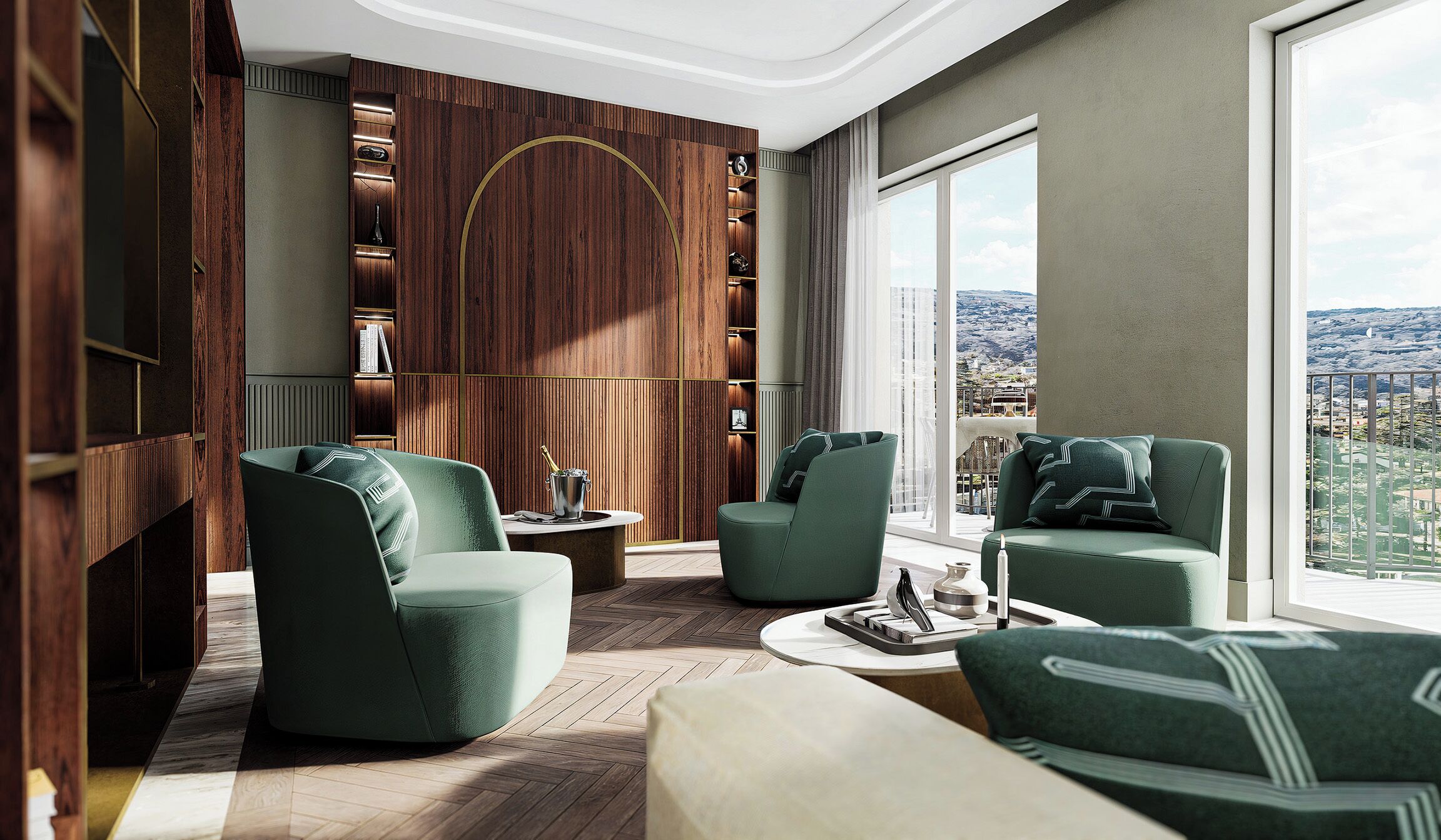 family 4 - camera quadrupla deluxe , lato monte | 1 bedroom, in-room safe, individually furnished, free wifi