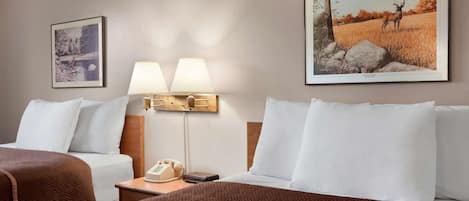 Standard Room, 2 Queen Beds | In-room safe, iron/ironing board, free cots/infant beds, free WiFi