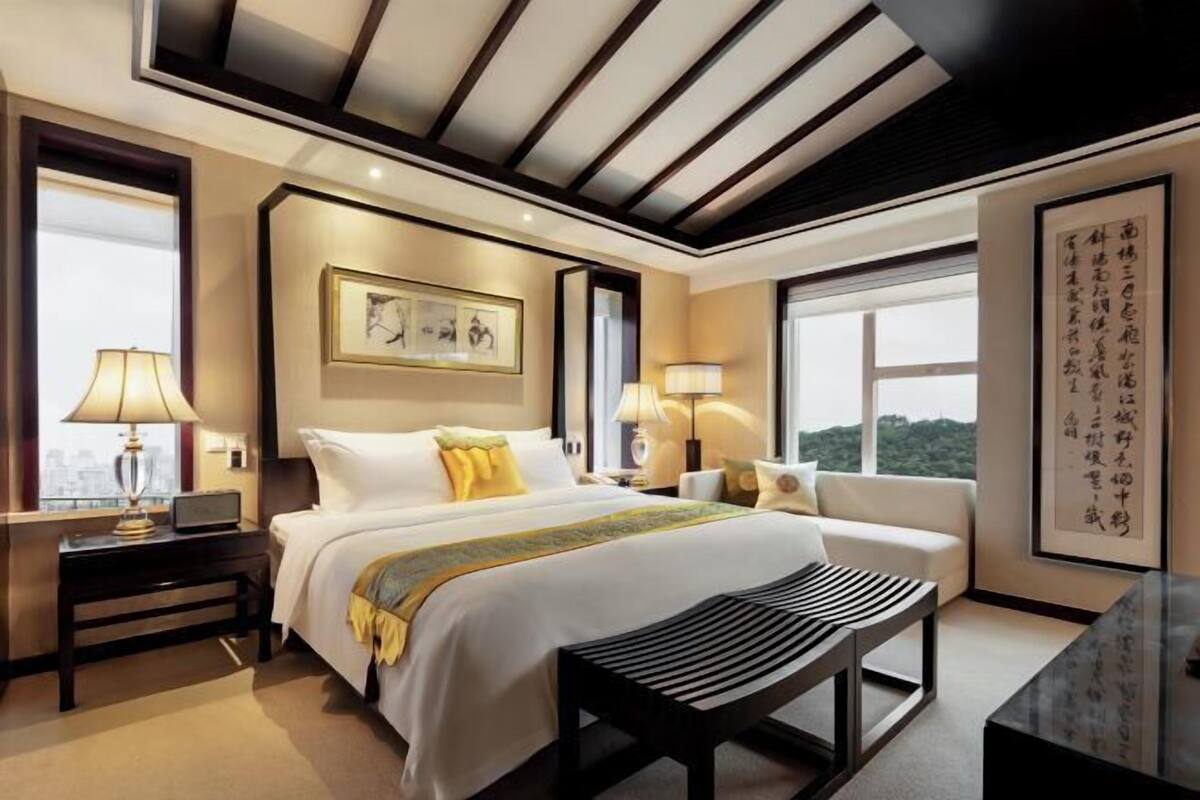 Premium bedding, memory foam beds, minibar, in-room safe