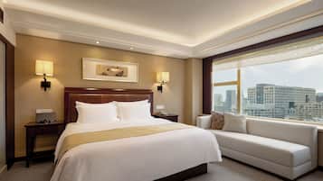 Suite | Peralatan tempat tidur premium, busa memori, bar mini