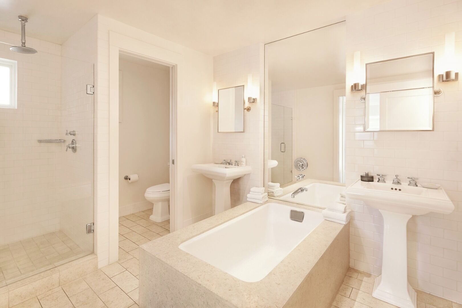 courtyard 3 bedroom home | bathroom | separate bathtub and shower, deep-soaking bathtub, rainfall showerhead