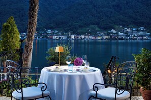 2 restaurants; breakfast, lunch and dinner served  - Swiss Diamond Hotel & SPA (Vico Morcote)