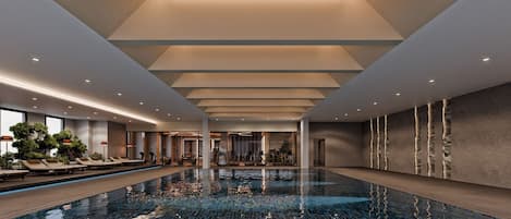 Indoor pool, seasonal outdoor pool