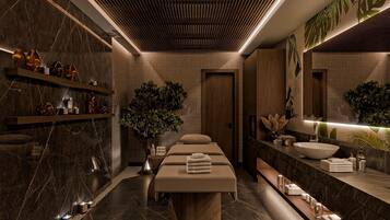 Bilik rawatan pasangan, sauna, tab panas, bilik wap