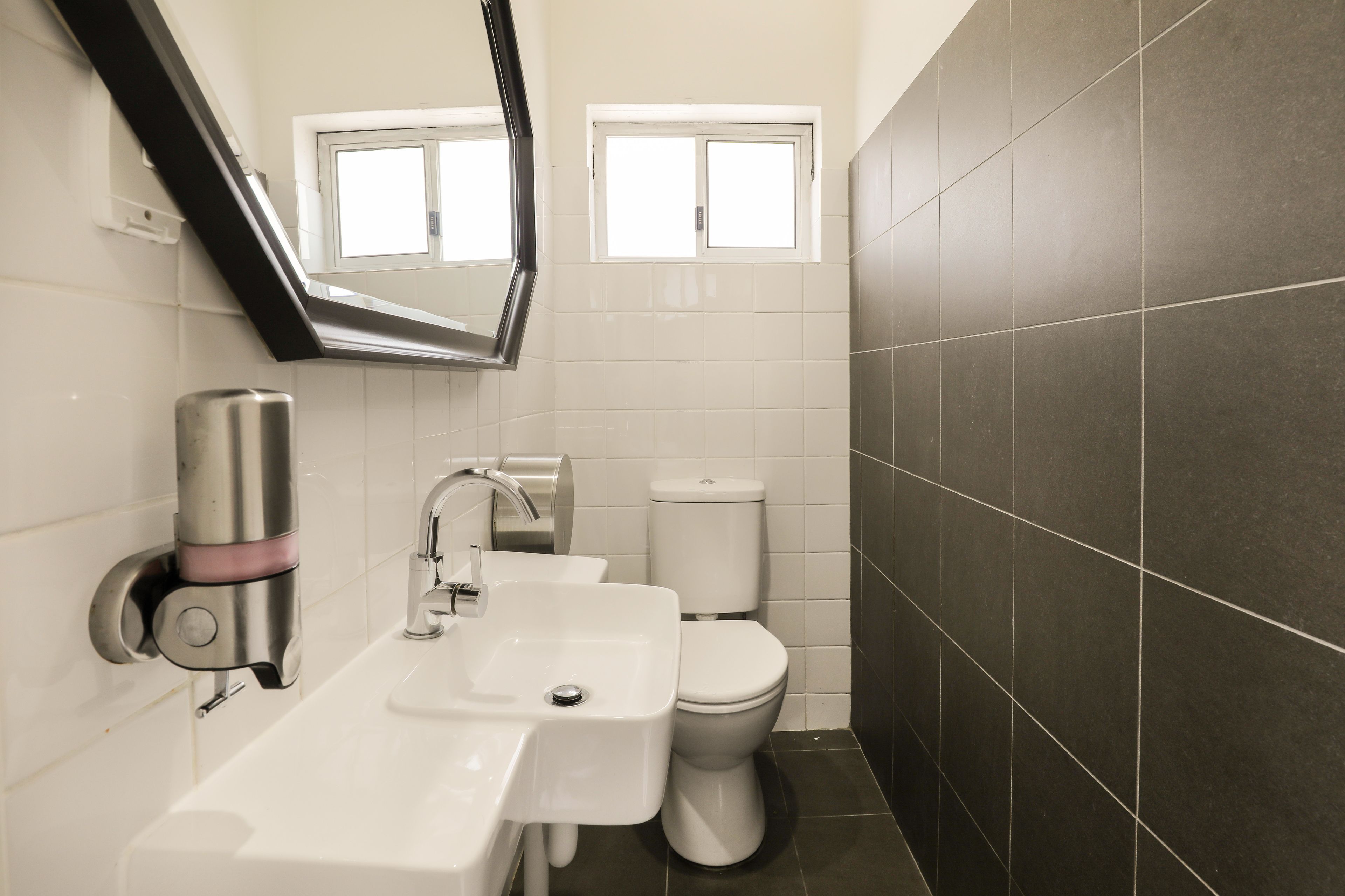 single room with shared bathroom | bathroom sink