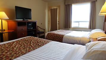 Room, 2 Queen Beds, Non Smoking, Ocean View | Desk, soundproofing, iron/ironing board, free cots/infant beds