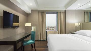 Ropa de cama de alta calidad y minibar