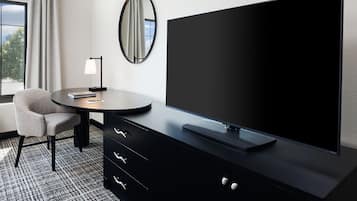Down comforters, desk, laptop workspace, soundproofing
