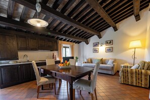 Family Room (Old Village) | Living area | 40-inch TV with satellite channels - Palazzo Viviani Castello di Montegridolfo  (Montegridolfo)