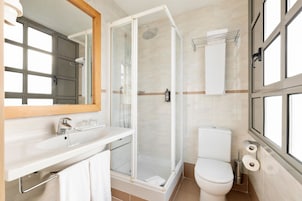 Free toiletries, hair dryer, towels