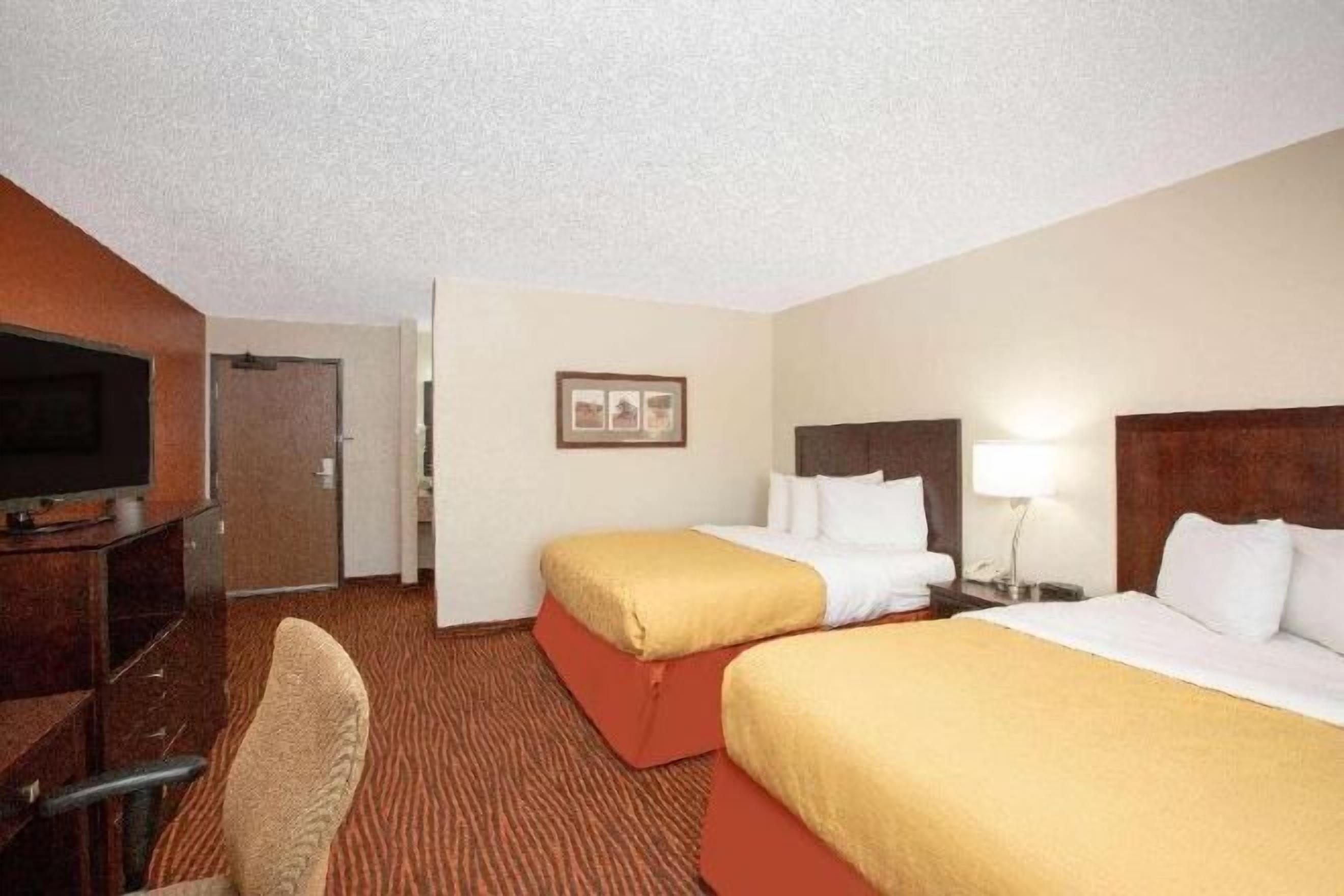 Individually decorated, individually furnished, desk, blackout drapes