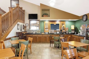 Free daily buffet breakfast