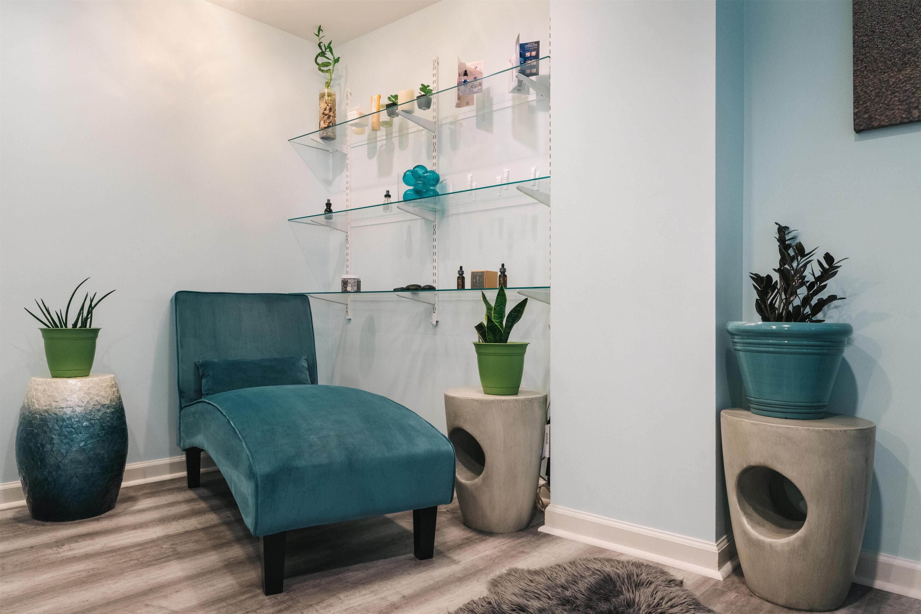 Behandelingskamers voor koppels, lichaamsbehandelingen, aromatherapie