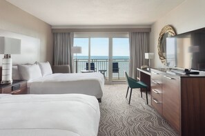 Room, 2 Queen Beds, Balcony, Oceanfront | Premium bedding, down comforters, pillowtop beds, in-room safe - Marriott Myrtle Beach Resort & Spa at Grande Dunes (Myrtle Beach)