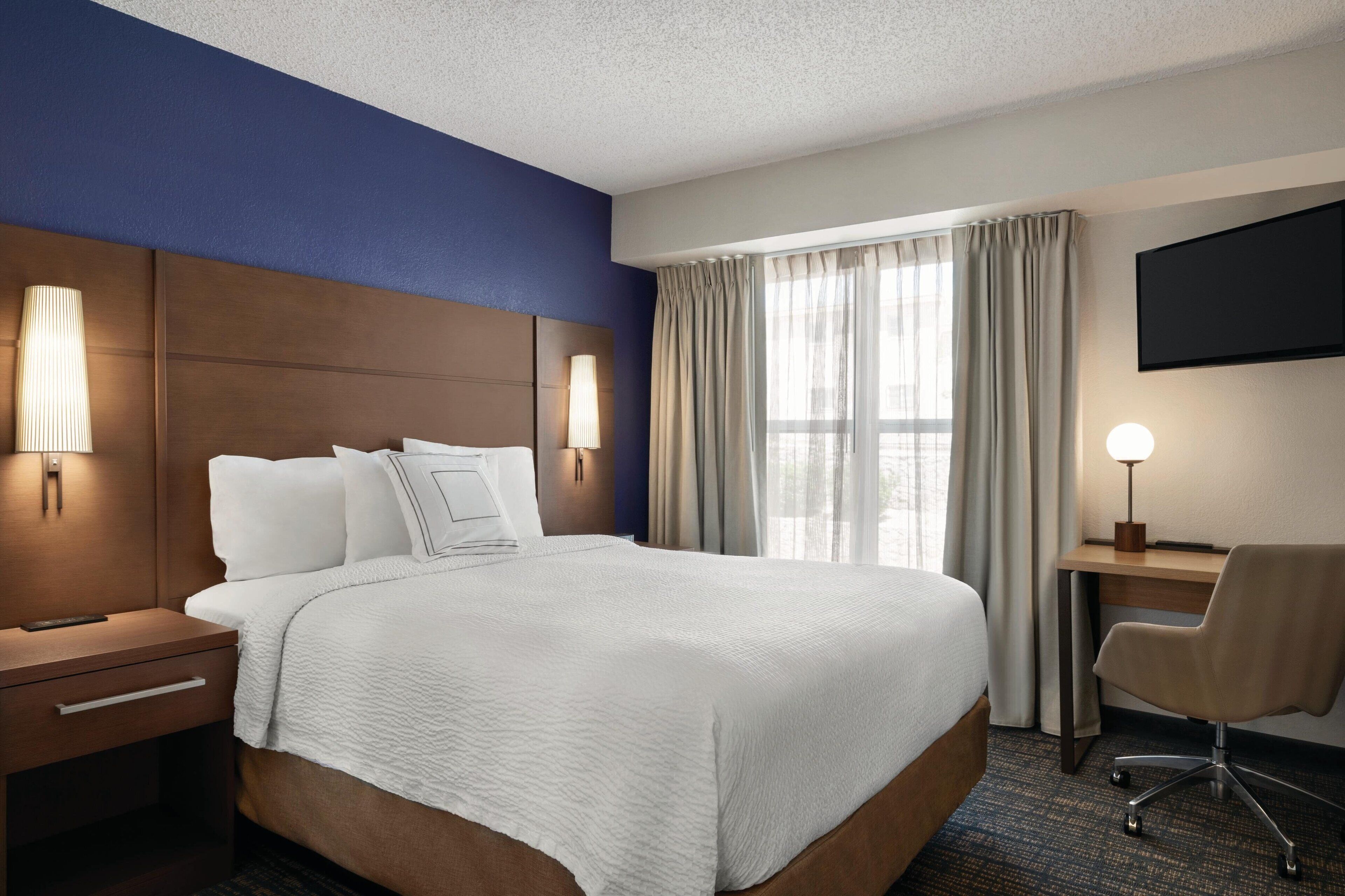 suite, 2 bedrooms, fireplace | premium bedding, pillow-top beds, desk, iron/ironing board