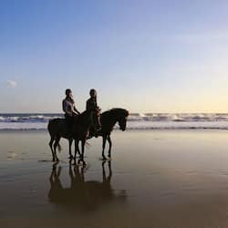 On the beach
