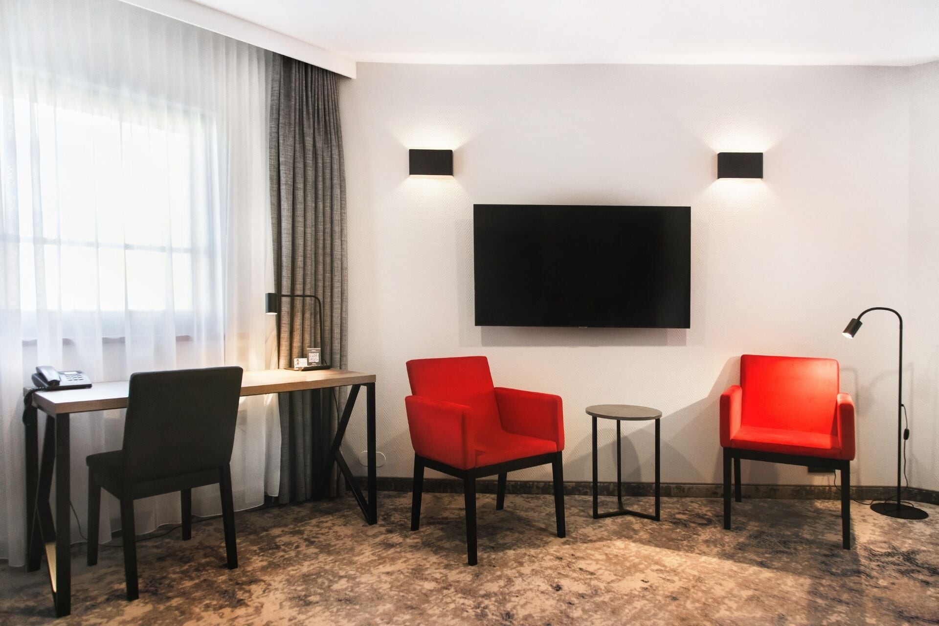 junior suite | 1 bedroom, in-room safe, desk, blackout curtains