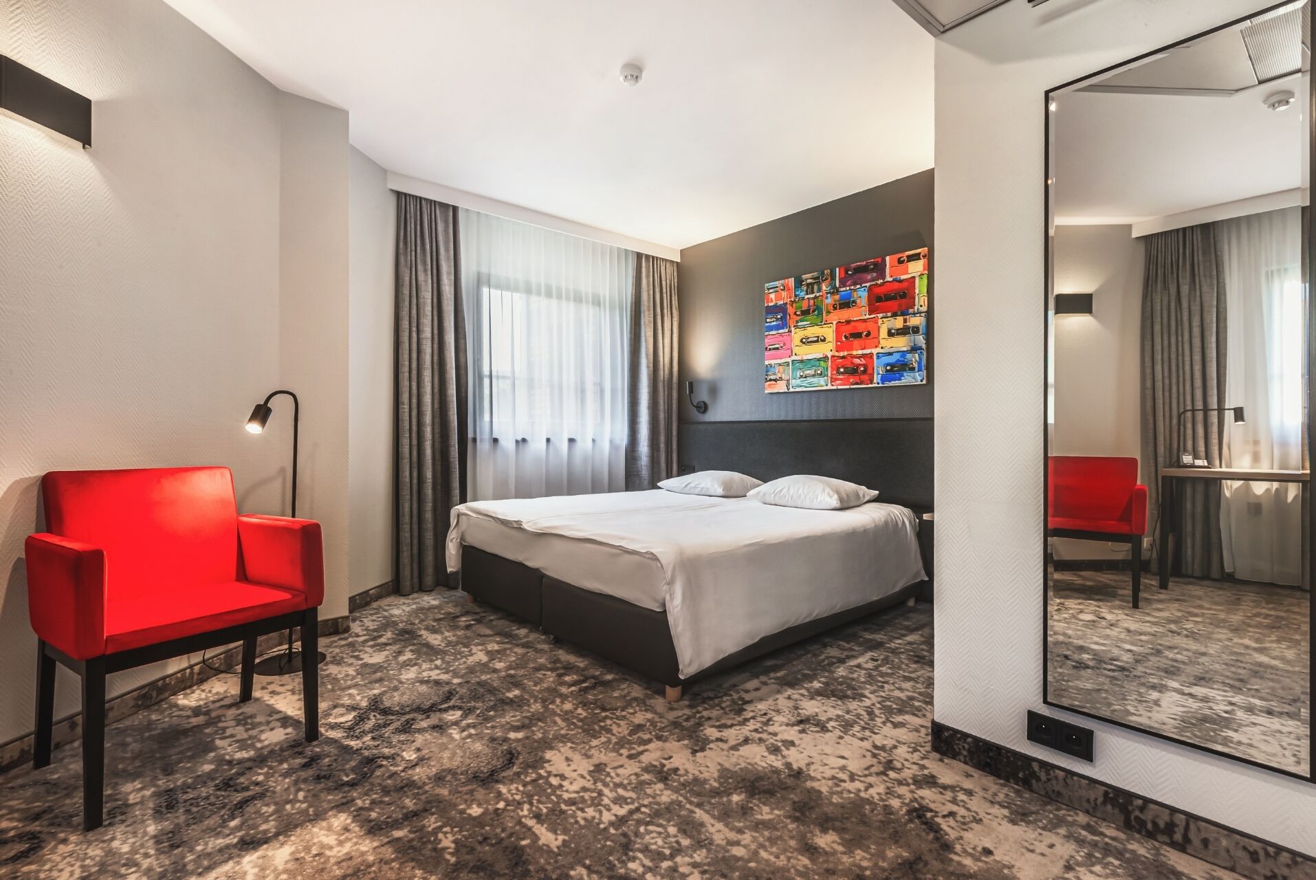 junior suite | 1 bedroom, in-room safe, desk, blackout curtains