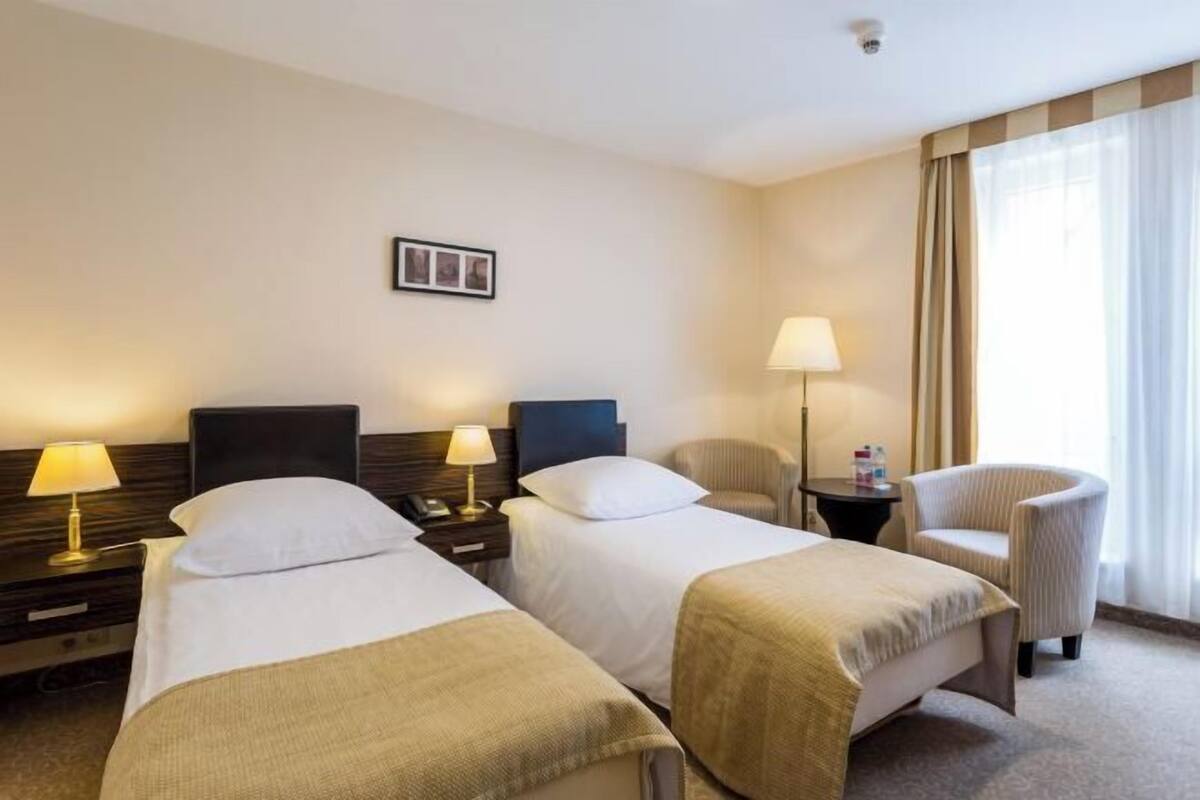In-room safe, desk, laptop workspace, blackout curtains