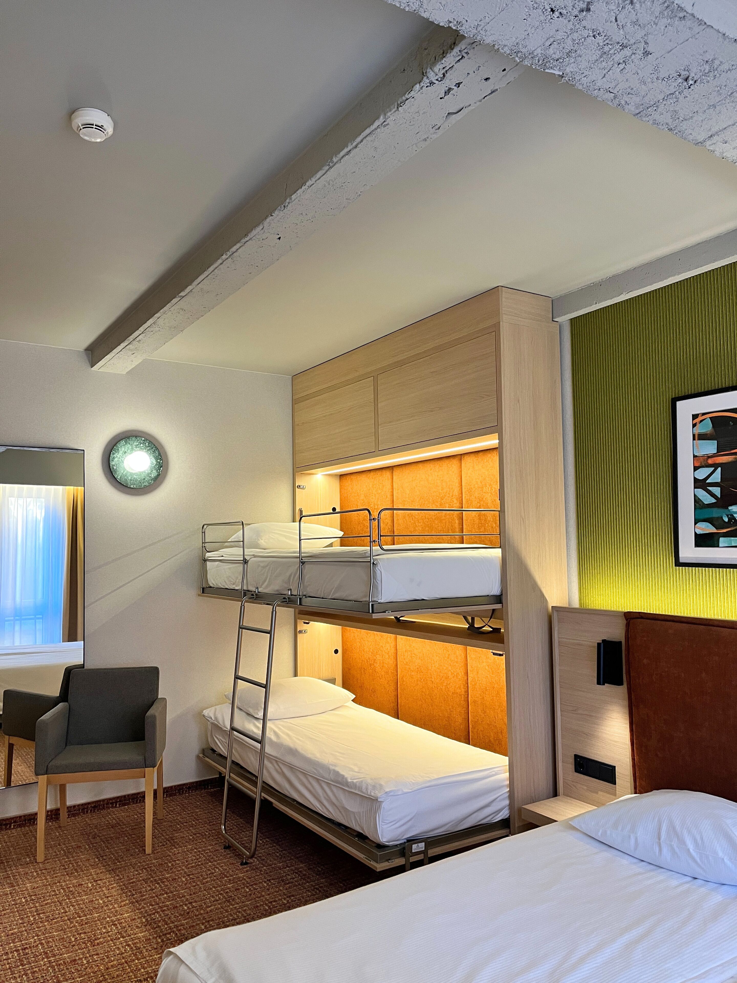 Family Room | In-room safe, desk, laptop workspace, blackout drapes