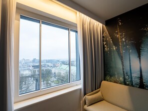 Ropa de cama de alta calidad y minibar