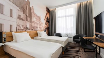 Premium bedding, minibar, in-room safe, desk