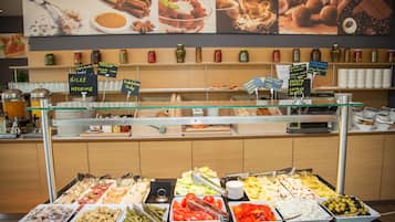 Daily buffet breakfast (EUR 18 per person)