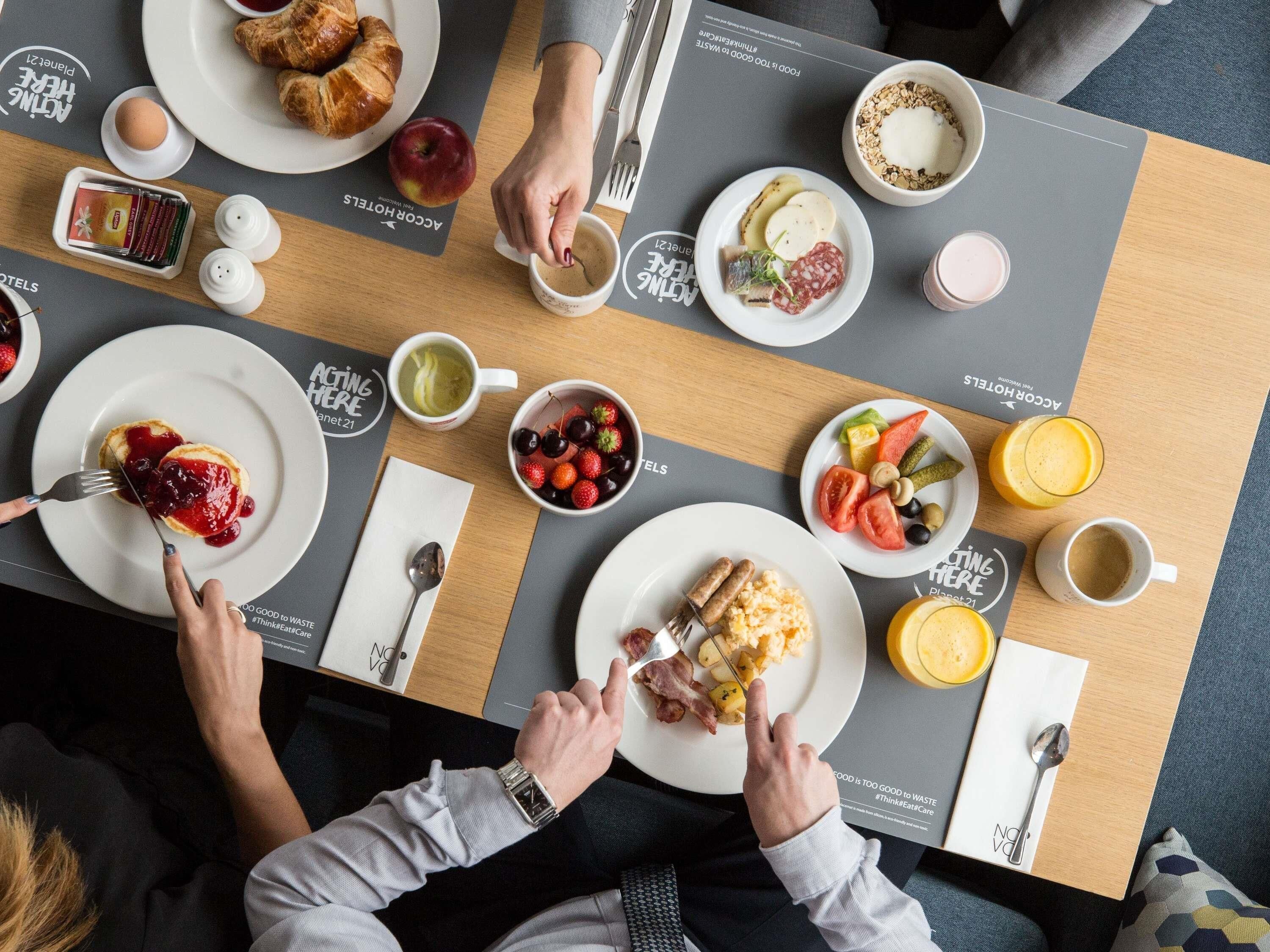 Daily buffet breakfast for a fee